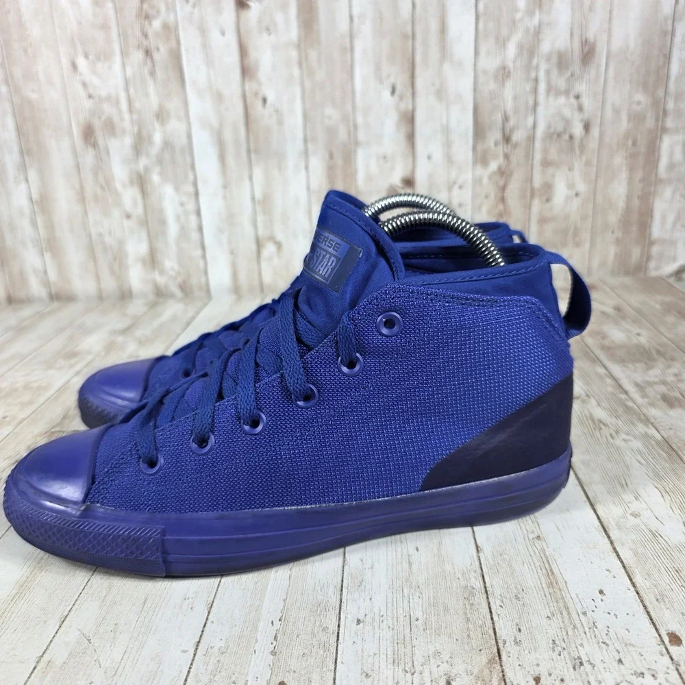 Converse All Star Mid Top Sneakers Purple Casual Shoes Unisex‎ Adult Size 7